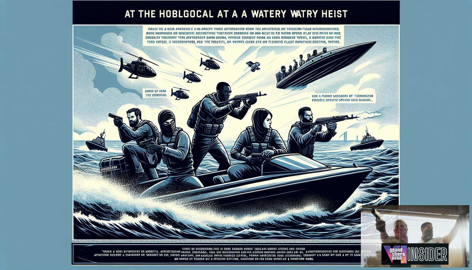 Illustration for section: Just as on land, there are systems and nuances to mastering the art of the 'gta watery heist'. Let's - gta watery heist