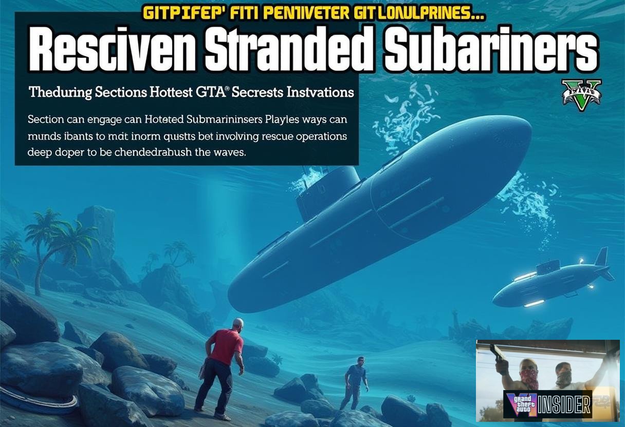 Illustration for section: Rescuing Stranded Submariners: Players can engage in heroic quests involving rescue operations deep  - underwater gta secrets